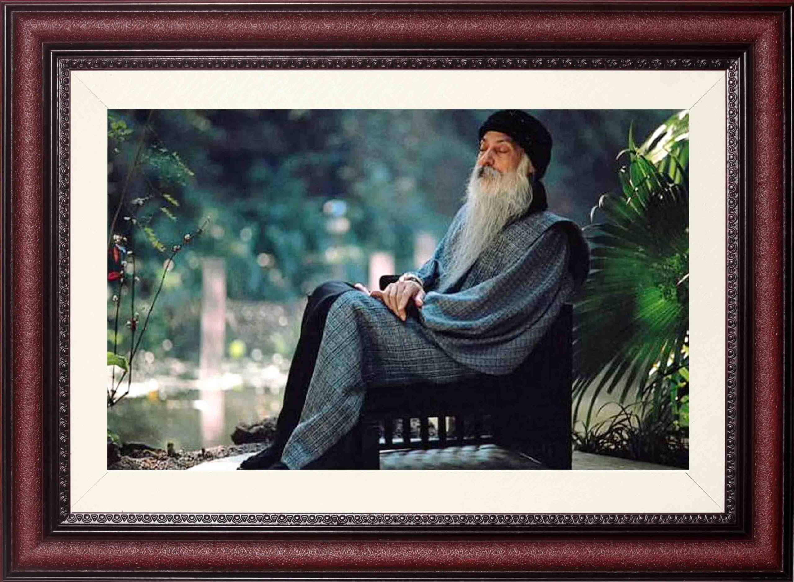 STUDIO AVINASH | Osho Photo With Frame Big Size | Acharya Rajneesh